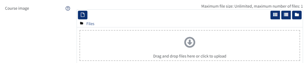 An image of the file upload area